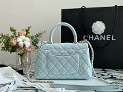 Kitlife Chanel Coco Handle Mini Gold Hardware Blue - 23cm - 4