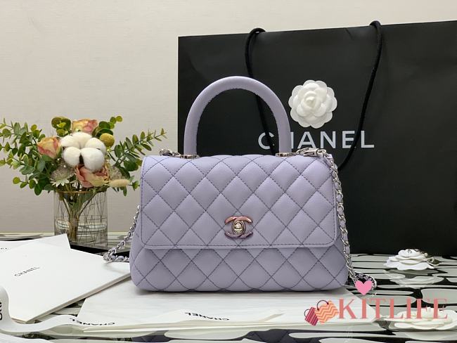 Kitlife Chanel Coco Handle Mini Color Hardware Purple - 23cm - 1