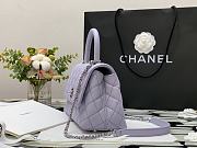 Kitlife Chanel Coco Handle Mini Color Hardware Purple - 23cm - 5