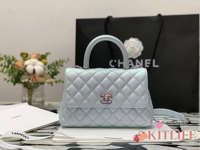 Kitlife Chanel Coco Handle Mini Color Hardware Blue - 23cm - 1