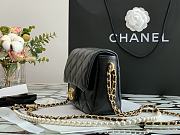 Kitlife Chanel Flap Bag 21K Gold Hardware Black – 19x13x6cm - 3