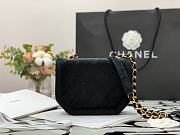 Kitlife Chanel Velvet Retro Saddle Horizontal Black – 99109 - 19x15x6cm - 6