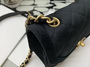 Kitlife Chanel Velvet Retro Saddle Horizontal Black – 99109 - 19x15x6cm - 4