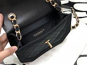 Kitlife Chanel Velvet Retro Saddle Horizontal Black – 99109 - 19x15x6cm - 2