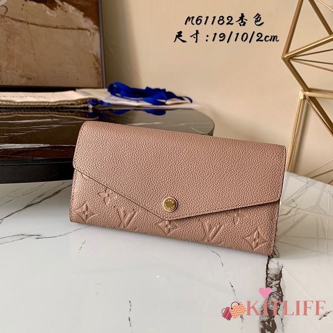 Louis Vuitton Flap Wallet Monogram Empreinte leather Apricot - M61182 - 19.0x 10.0x 2.0 cm - 1