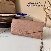 Louis Vuitton Flap Wallet Monogram Empreinte leather Apricot - M61182 - 19.0x 10.0x 2.0 cm - 1