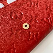 Louis Vuitton Flap Wallet Monogram Empreinte leather Red - M61182 - 19.0x 10.0x 2.0 cm - 3