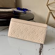 Louis Vuitton Flap Wallet Monogram Empreinte Leather Cream White - M61182 - 19.0x 10.0x 2.0 cm - 3