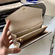 Louis Vuitton Flap Wallet Monogram Empreinte Leather Cream White - M61182 - 19.0x 10.0x 2.0 cm - 4