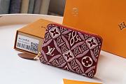 Kitlife Louis Vuitton Zippy Coin Purse Monogram Flowers Red – M69997 - 11 x 8.5 x 2 cm - 4