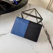 Kitlife Louis Vuitton Pocket Wallet Cross Pattern Blue – M60502 - 8 x 11 x 1 cm - 6