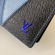 Kitlife Louis Vuitton Slender Wallet Cross Pattern Blue – M63261 - 11.0x 9.0x 2.0 cm - 5