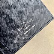 Kitlife Louis Vuitton Brazza Wallet Cross Pattern Blue – M66540 - 10 x 19 x 2cm - 2