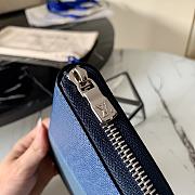 Kitlife Louis Vuitton Zippy Wallet Cross Pattern Blue – M63095 - 20x10 cm - 6