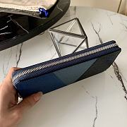Kitlife Louis Vuitton Zippy Wallet Cross Pattern Blue – M63095 - 20x10 cm - 5