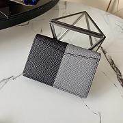 Kitlife Louis Vuitton Pocket Wallet Cross Pattern Black – M60502 - 8 x 11 x 1 cm - 5