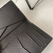 Kitlife Louis Vuitton Pocket Wallet Cross Pattern Black – M60502 - 8 x 11 x 1 cm - 4