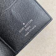 Kitlife Louis Vuitton Pocket Wallet Cross Pattern Black – M60502 - 8 x 11 x 1 cm - 2