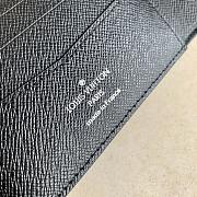 Kitlife Louis Vuitton Slender Wallet Cross Pattern Black – M63261 - 11.0x 9.0x 2.0 cm - 4