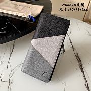 Kitlife Louis Vuitton Brazza Wallet Cross Pattern Black – M66540 - 10 x 19 x 2cm - 1