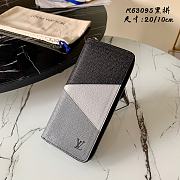 Kitlife Louis Vuitton Zippy Wallet Cross Pattern Black – M63095 - 20x10 cm - 1