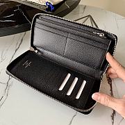 Kitlife Louis Vuitton Zippy Wallet Cross Pattern Black – M63095 - 20x10 cm - 2