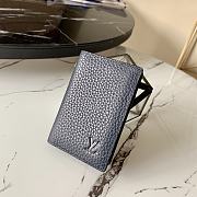 Kitlife Louis Vuitton Pocket Wallet Blue Taurillon Leather – M58808 - 8 x 11 x 1 cm - 1