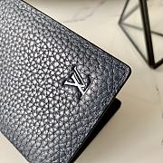 Kitlife Louis Vuitton Pocket Wallet Blue Taurillon Leather – M58808 - 8 x 11 x 1 cm - 3