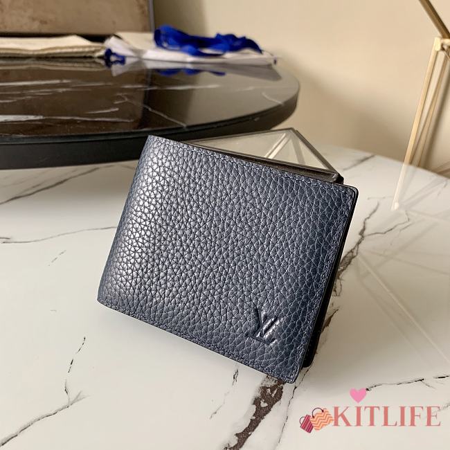 Kitlife Louis Vuitton Multiple Wallet Blue Taurillon Leather – M58189 - 11.0x 9.0x 1.5 cm - 1