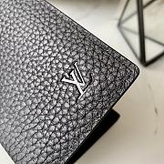 Kitlife Louis Vuitton Pocket Wallet Black Taurillon Leather – M58808 - 8 x 11 x 1 cm - 2