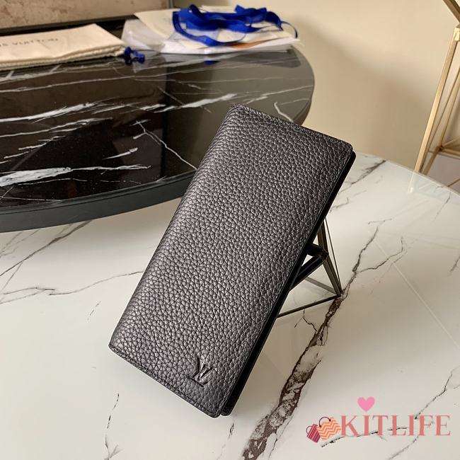 Kitlife Louis Vuitton Brazza Wallet Black Taurillon Leather – M58192 - 10 x 19 x 2cm - 1