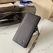 Kitlife Louis Vuitton Brazza Wallet Black Taurillon Leather – M58192 - 10 x 19 x 2cm - 1