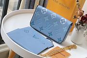 Kitlife Louis Vuitton Pochette Félicie Chain Bag Three-Piece Blue Monogram Empreinte leather - 80498 - 21 x 12 x 3 cm  - 5