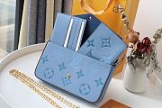 Kitlife Louis Vuitton Pochette Félicie Chain Bag Three-Piece Blue Monogram Empreinte leather - 80498 - 21 x 12 x 3 cm  - 2