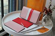 Kitlife Louis Vuitton Pochette Felicie Chain Bag Three-Piece Epi leather Pink/White/Red - M62982  - 21 x 12 x 3 cm - 2