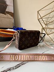 Kitlife Louis Vuitton Multi Pochette Felicie Bag Monogram Green Strap - M80091  - 17x9.6x3.5cm - 3
