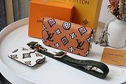 Kitlife Louis Vuitton Multi Pochette Felicie 3 in 1 Bag Monogram Green Strap - M80091  - 17x9.6x3.5cm - 4