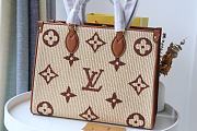 Kitlife Louis Vuitton Onthego Medium Monogram Raffia Fabric Brown - M57723 - 35 x 27 x 14 cm - 5