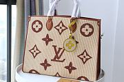 Kitlife Louis Vuitton Onthego Large Monogram Raffia Fabric Brown - M57644 – 41x34x19cm - 1