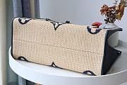 Kitlife Louis Vuitton Onthego Medium Monogram Raffia Fabric Black - M57723 - 35 x 27 x 14 cm - 4