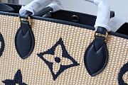 Kitlife Louis Vuitton Onthego Large Monogram Raffia Fabric Black - M57644 – 41x34x19cm - 2