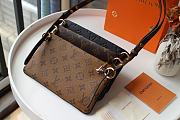 Kitlife Louis Vuitton Prefall Pochette 3 in 1 Monogram Brown/ Dark Brown/Black- M57096 - 22x12x1cm - 2