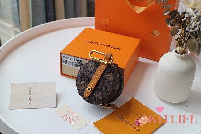 Kitlife Louis Vuitton Round Case Coin Purse - M68524 - 8.0 x 8.0 x 4.0 cm - 1
