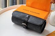 Kitlife Louis Vuitton Watch Cylinder Box Monogram Black - M47530 - 20x8x8cm - 1