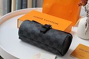 Kitlife Louis Vuitton Watch Cylinder Box Damier Brown - M47530 - 20x8x8cm - 3