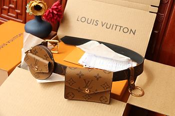 Kitlife Louis Vuitton Daily Multi Pocket Belt Monogram Brown - M0236U – 105cm