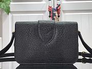 Kitlife Louis Vuitton Pont 9 Handbag Lizard Skin Black - N98629 – 23 x 15 x 8 cm - 3