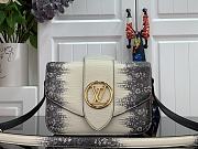 Kitlife Louis Vuitton Pont 9 Handbag Lizard Skin White - M55948 – 23 x 15 x 8 cm - 1