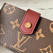 Kitlife Louis Vuitton Card Case Monogram Burgundy - M69761 – 10.5x8x2 cm - 3