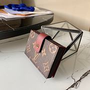 Kitlife Louis Vuitton Card Case Monogram Burgundy - M69761 – 10.5x8x2 cm - 4